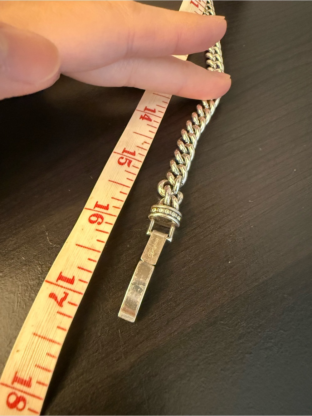 Brighton Silver-Tone Chain Necklace with Cross Motif - Picture 6 of 6